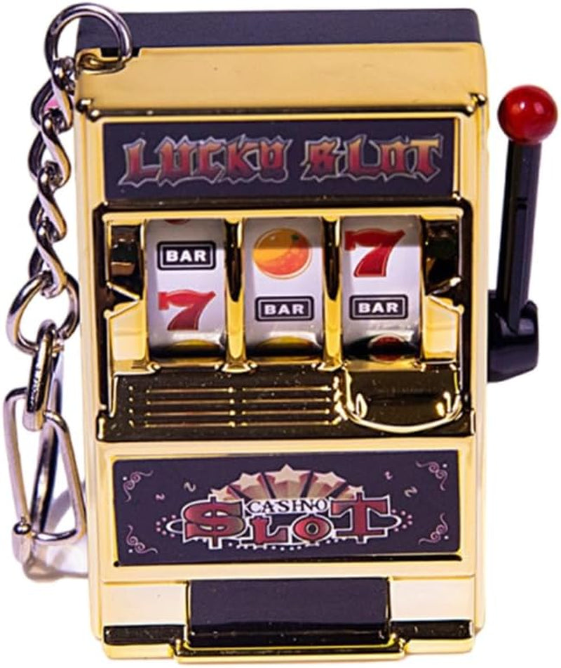 Keychain, Miniature Fruit Slot Machines Keychain Prize Toy Keyring Pendant Jewelry Easy Carry Entertainment Gadget