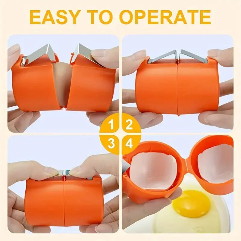 Creative Eggshell Opener, Egg Beater, Eggshell Separator, Restaurant Kitchen Baking Tool, Easily Separate Eggs-Household Egg Shell Cutting Tool