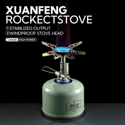 XD-2F Adjustable Mini Camping Accessories Portable Camping Gas Stove