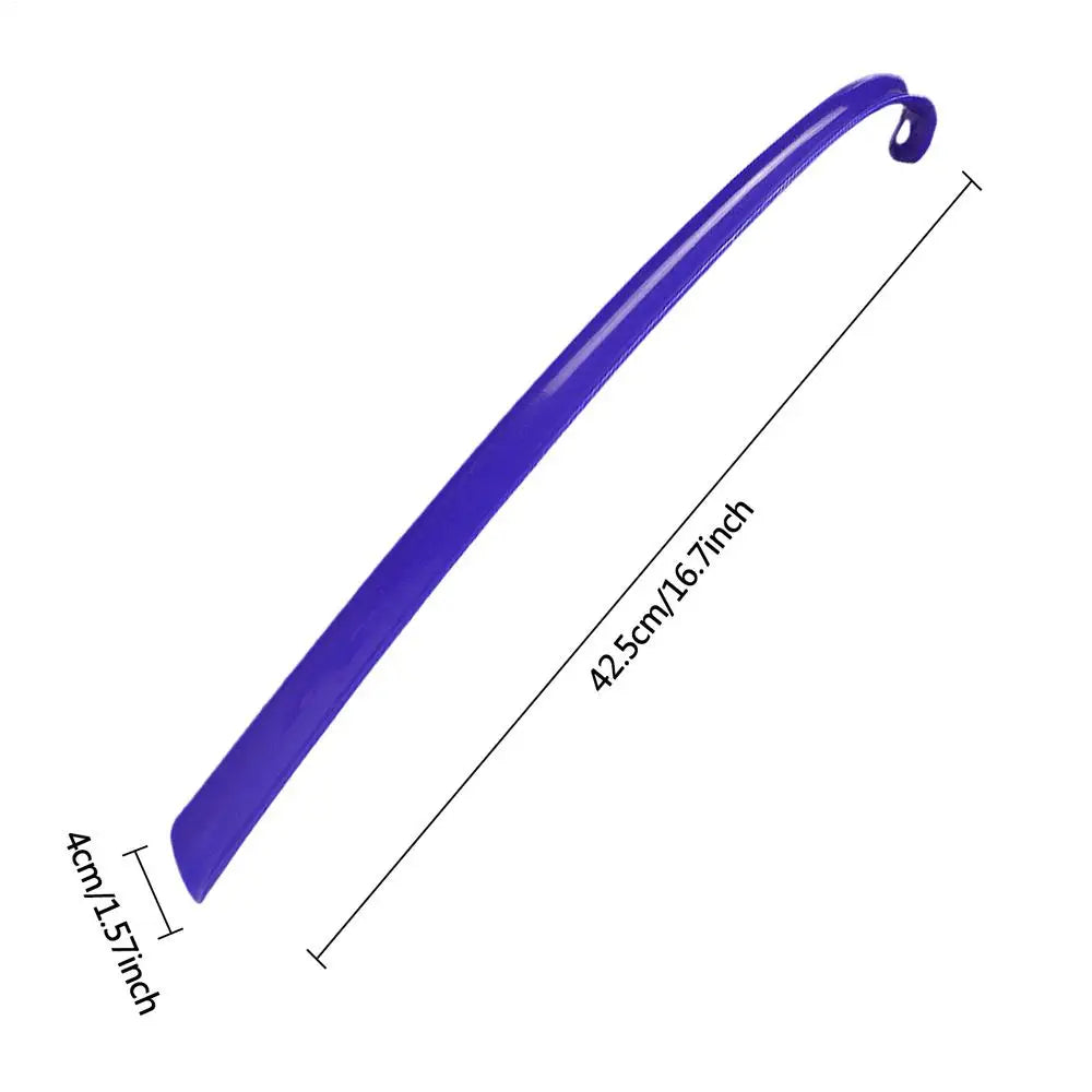 42.5X4X2.2Cm Easy to Use ABS Long Handle Shoes Horn Artifact Pull Pumping Shoes Professional Women Men Shoe Horn Shoes Spoon