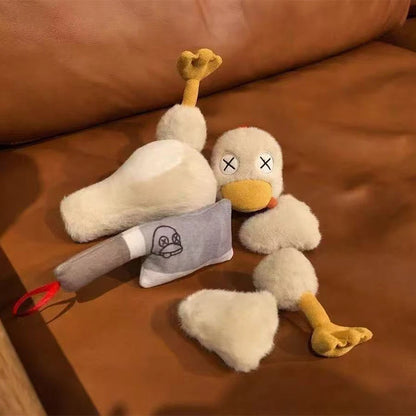 Magnetic Detachable New Cute Salted Duck Plush Toy Funny Spliced Stuffed Duck Doll Novelty Soft Plushie Prank Toy Birthday Gifts