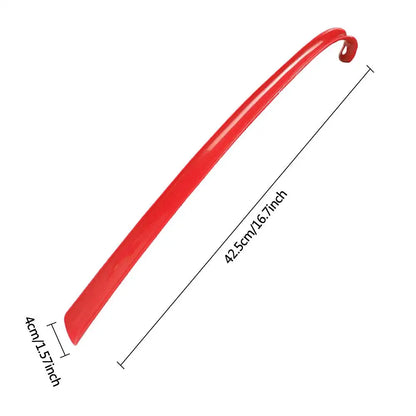 42.5X4X2.2Cm Easy to Use ABS Long Handle Shoes Horn Artifact Pull Pumping Shoes Professional Women Men Shoe Horn Shoes Spoon